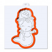 Трафарет+форма  "Русалочка с розочкой" (Трафарет+форма )