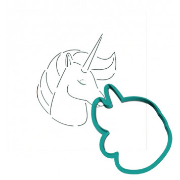 Трафарет+форма «Единорог 2» (Трафарет+форма )