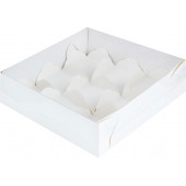Коробка 9 моти 17*17*5 белая