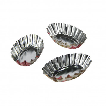 Набор форм для выпечки 3 шт "Овал. Розарий" 8х4,7х2 см