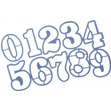 Набор форм "Цифры от 0 до 9" 10см