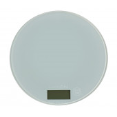 Весы электронные кухонные LuazON LVK-506 до 5 кг, круглые, стекло, серые