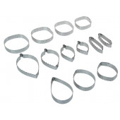 Форма для вырубки (каттер) "Роза" набор 13 деталей, (К-0004)