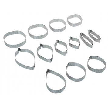 Форма для вырубки (каттер) "Роза" набор 13 деталей, (К-0004)