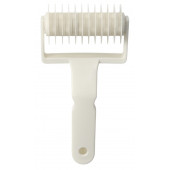 Валик для нарезки теста Доляна «Сетка», 17.5×9.5×4.5 см, белый