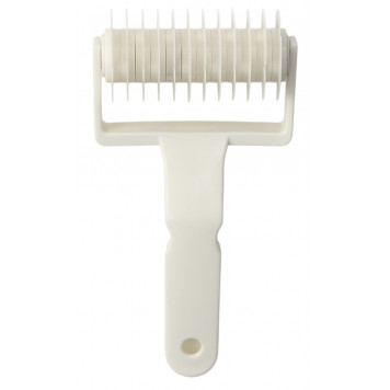 Валик для нарезки теста Доляна «Сетка», 17.5×9.5×4.5 см, белый