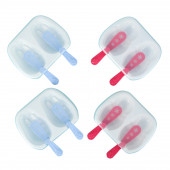 Набор форм для мороженого 2 ячейки "Зверята" 12х12х2 см, цвета МИКС