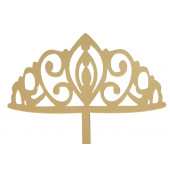 Топпер на торт "Корона" 13х18 см, цвет золото