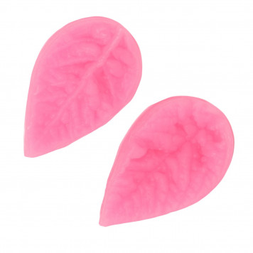 Молд 2 части 4х2,5х2 см "Лист гортензии" цвет МИКС