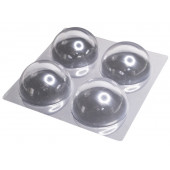 Форма для шоколада Полусфера 80мм 4 ячеек пластик