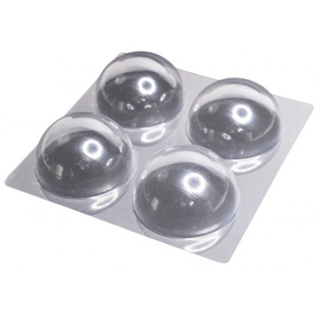 Форма для шоколада Полусфера 80мм 4 ячеек пластик