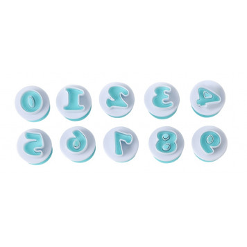 Набор плунжеров кондитерских 10 шт "Цифры"