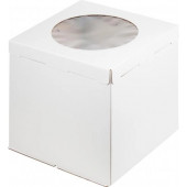 Коробка 30*30*45 белая с окном (рк)