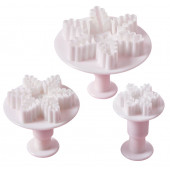 Набор плунжеров кондитерских 3 шт "Снег" 6/5/4 см