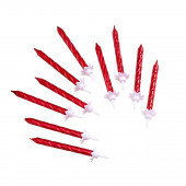 Набор свечей рубиновые 10 штук