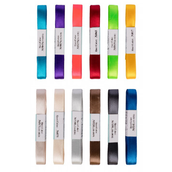 Лента атласная 12мм, длина 5,5м