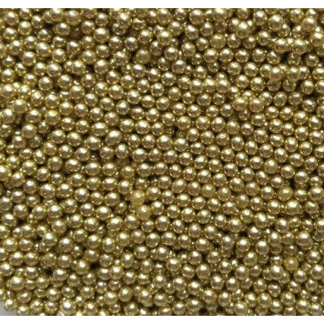 Посыпка Шарики золотые 2мм, 50гр