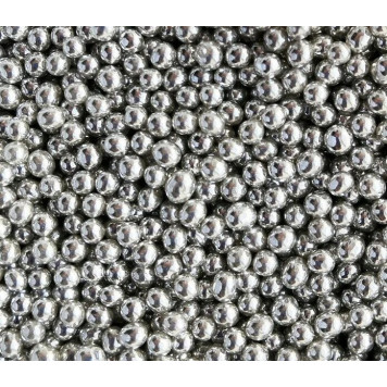 Посыпка Шарики серебро 4мм, 50гр