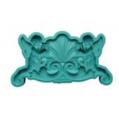 Молд "Декоративный элемент Анделы с арфами" (L)