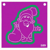 Трафарет+формочка  "Дед мороз с мешком" (- )