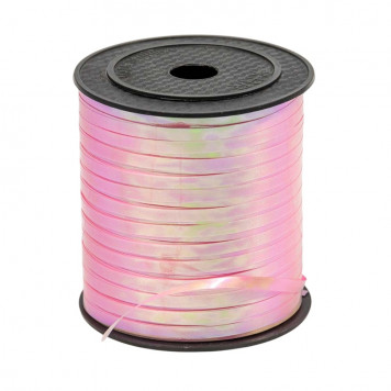 Лента полипропилен бобина перламутровая 5мм 250ярд Розовый