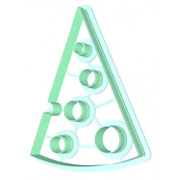 Форма с внутренними элементами «Кусочек сыра» (- )