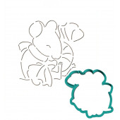 Трафарет+форма «Мышка c леденцом» (Трафарет+форма )