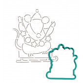 Трафарет+форма «Мышка с гирляндой» (Трафарет+форма )