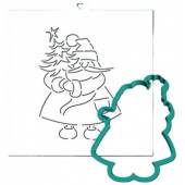 Трафарет+формочка  "Снегурочка" (- )