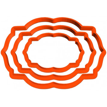 Формы "Табличка №08" набор 7, 9.5 и 11 см