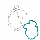 Трафарет+форма  «Смешная мышка» (Трафарет+форма )