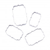 Набор форм для вырезания печенья 4 шт "Декоративная рамка"