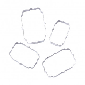 Набор форм для вырезания печенья 4 шт "Декоративная рамка"