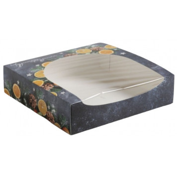 Упаковка для кондитерских изделий «Чудесного праздника», 20 × 20 × 5 см