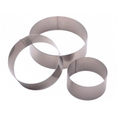 Набор форм для выпечки 3 шт "Круг" 12x12x4 см