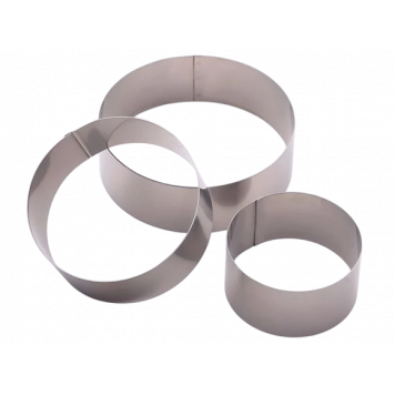 Набор форм для выпечки 3 шт "Круг" 12x12x4 см