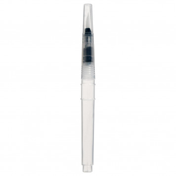 Кисть каллиграфическая, синтетика, круглая, средняя, с резервуаром