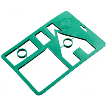 Форма для печенья новогодняя Доляна «Пряничный домик», пластик, 28×19 см, зелёная