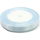 Лента атласная Сатин Снежно-синий 12мм 25ярд