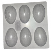 Форма для шоколада Яйца 65*42мм, 6 ячеек