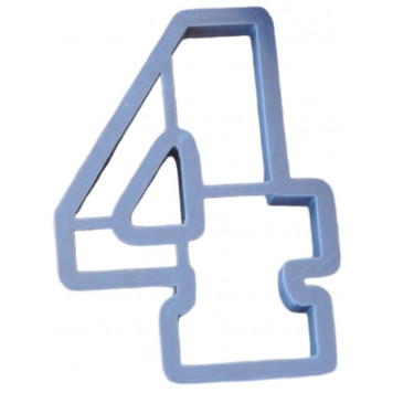Форма "Цифра 4" 10 см (- )