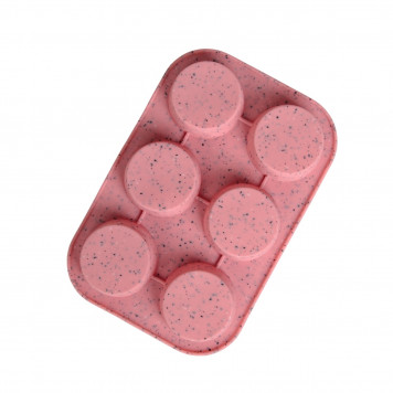 Форма для выпечки 6 ячеек "Ravello" 26,5х18х3 см цвет розовый гранит
