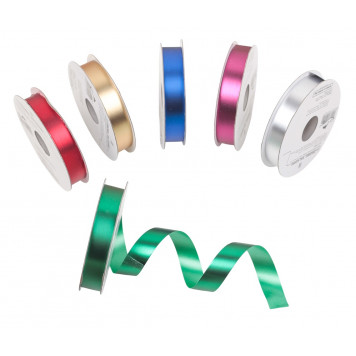 Лента упаковочная 1,2 см х 5 м, цвета МИКС