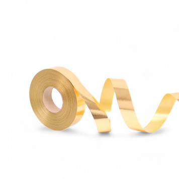 Лента металлизированная, золотой, 2 х 45 м