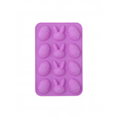 Форма для конд. украшений 12 ячеек 23x15x2 см (4,8х3,8 см) "Пасха", цвет МИКС