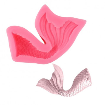 Молд 10x5,8x2 см "Хвост русалки", цвет розовый 4324249