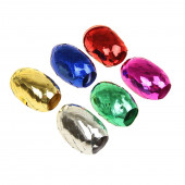 Лента упаковочная металлизированная (набор 6 шт) 0,5 см х 10 м, цвета МИКС