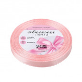 Лента атласная, 10 мм, 23±1 м, розовая №04