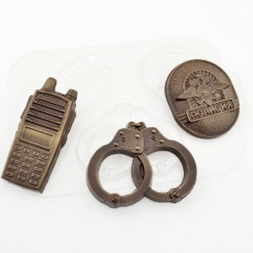 Форма для шоколада "Набор Полиция"