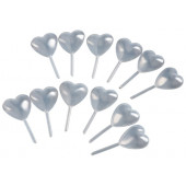Набор пипеток для соуса 12 шт "Сердце" 2,7х1,5x5 см